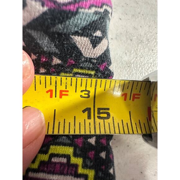 Prana Pants Women M Geometric Flare Yoga Hemp Organic Cotton Pull On Boho C4 - Picture 7 of 8